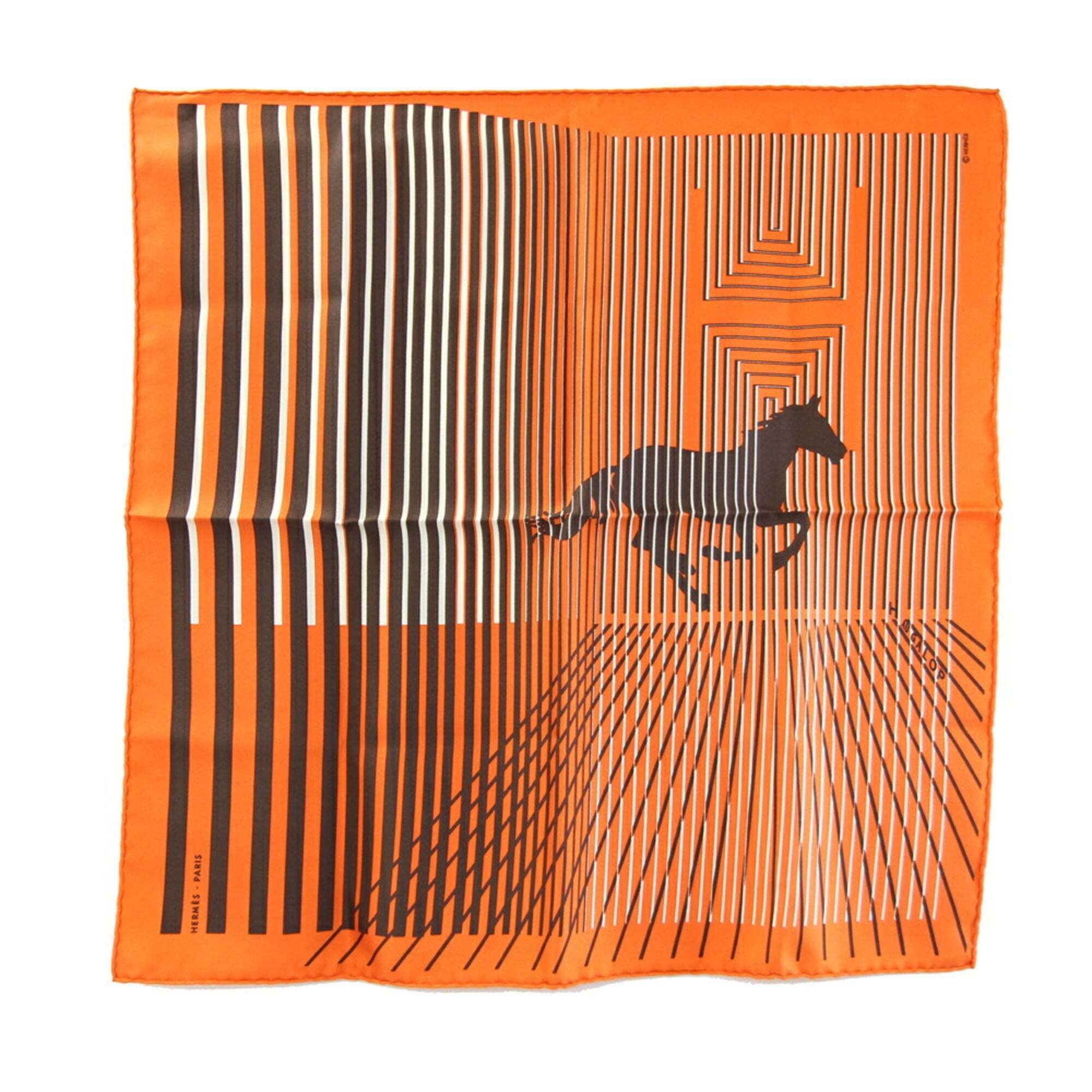 Hermes Authentic Orange Silk Scarf Hermes Authentic Orange Silk Scarf